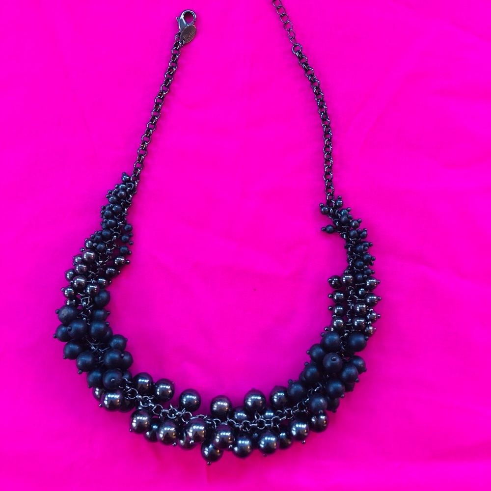 Lia Sophia black necklace